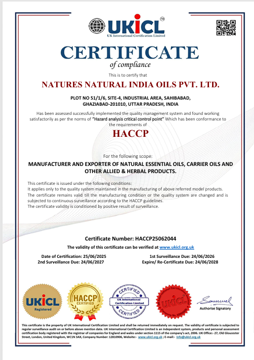 USDA Organic Certificate